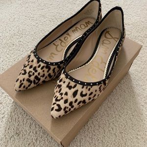 Sam Edelman leopard flats 8.5